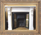 victorial corbled cast iron fireplace